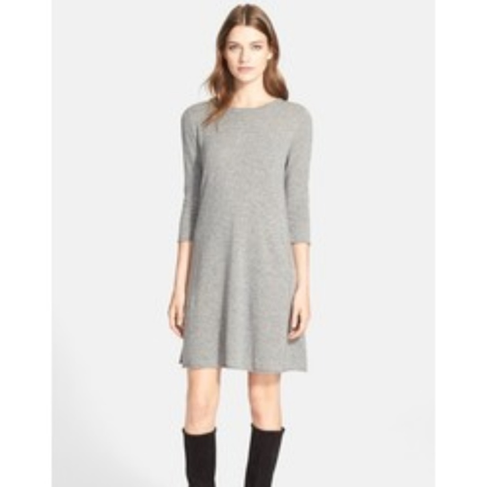 Autumn Cashmere Exposed Seam Cashmere Swing Dress